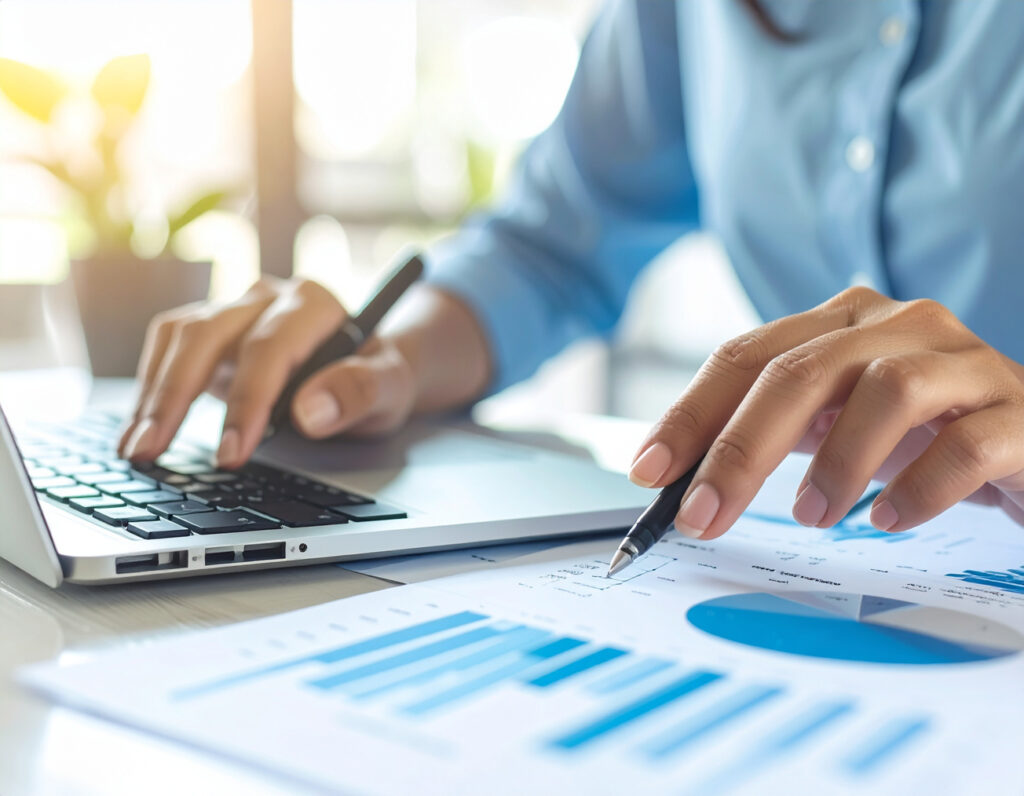 [:en]Bank recon[:fr]Alt text: Business professionals reviewing Syspro asset management integration showing connected purchase, financial, and lifecycle modules[:]