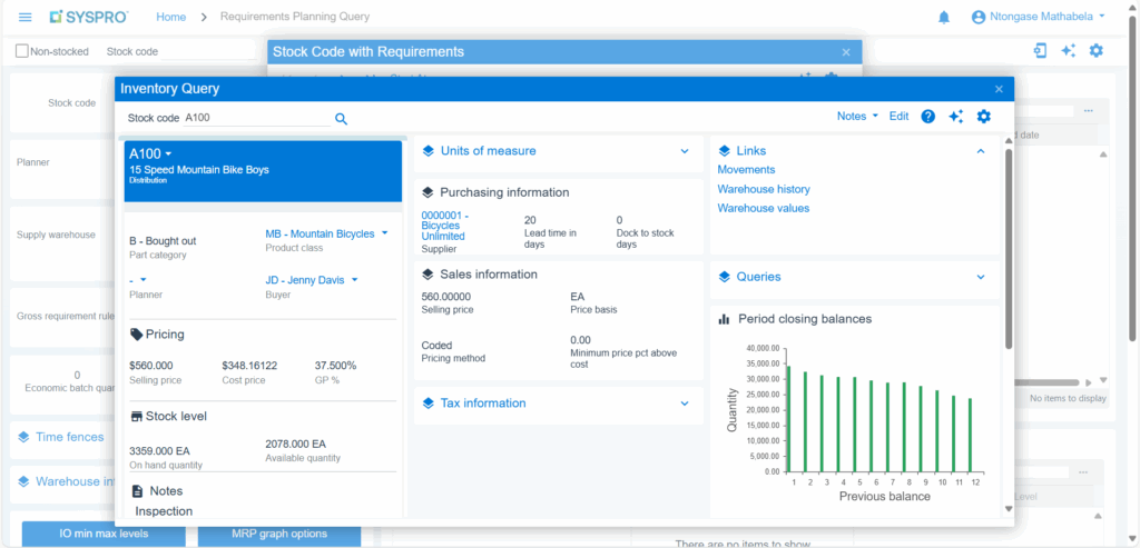 Material Requirements Planning