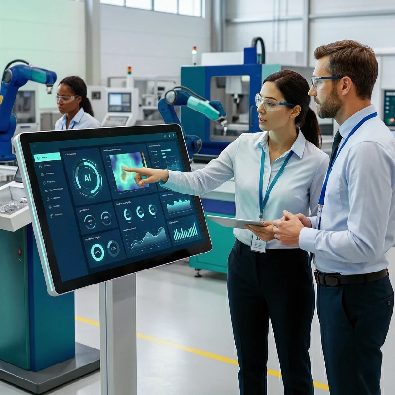 syspro partner showcasing syspro erp platform to manufacturing client