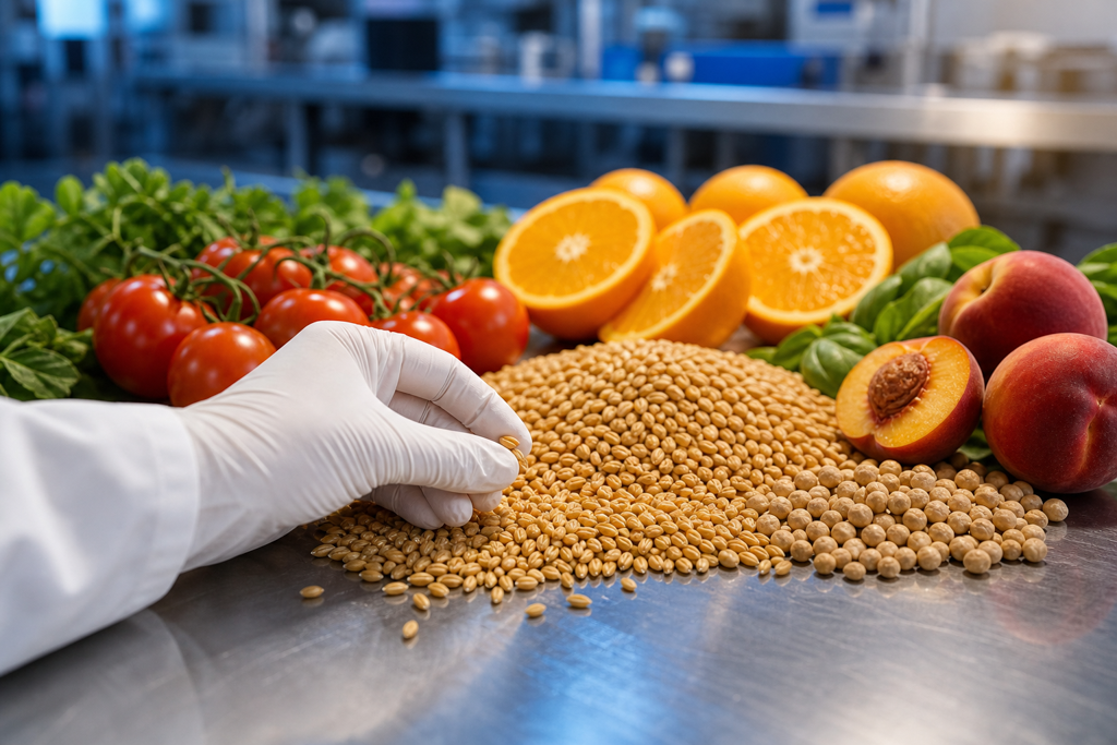 Quality inspection of raw food ingredients supported by lot-level food traceability software.
