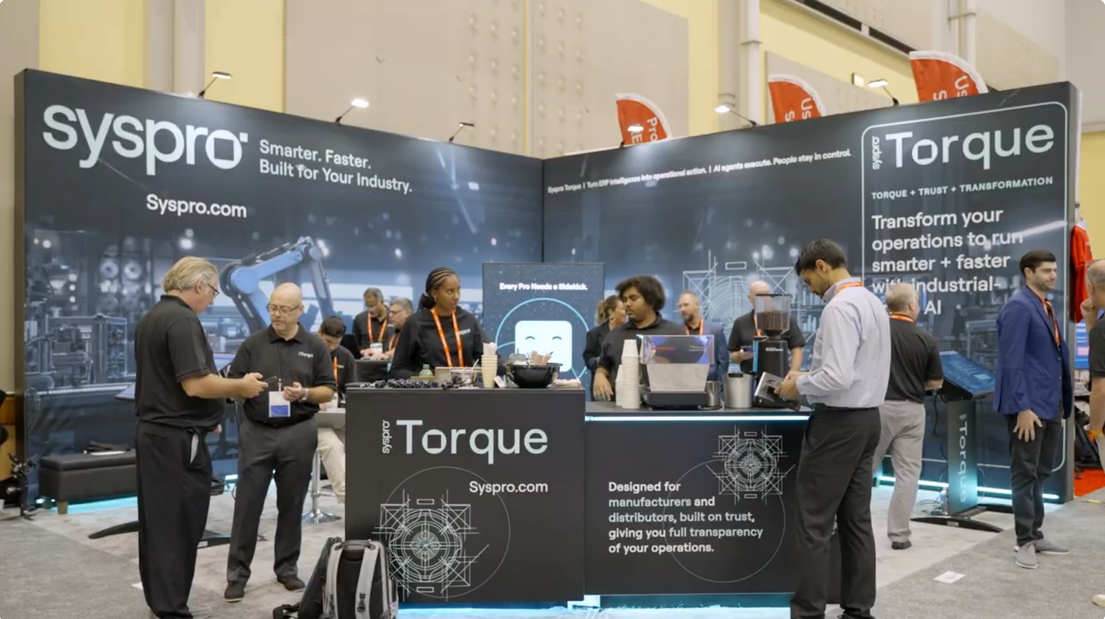 Syspro Torque makes its public debut at the Syspro Booth at IMTS 2026.